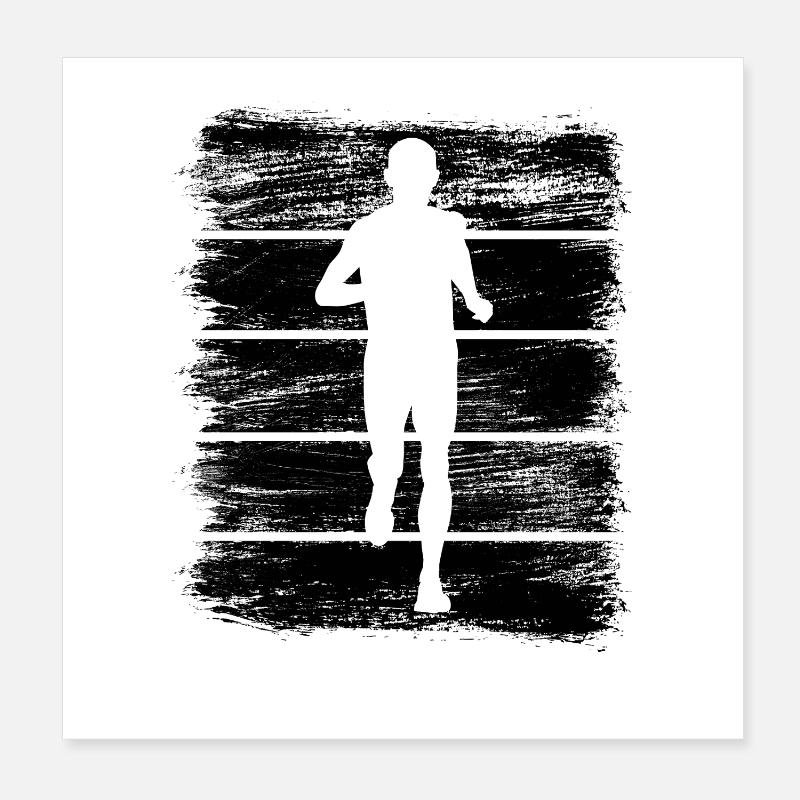 running Poster 8" x 8" (20x20 cm)