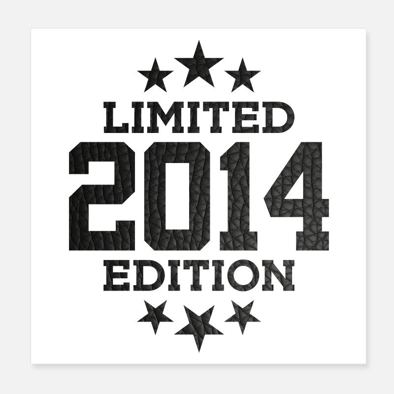 ÉDITION LIMITÉE 2014 12E ANNIVERSAIRE Poster 20 x 20 cm