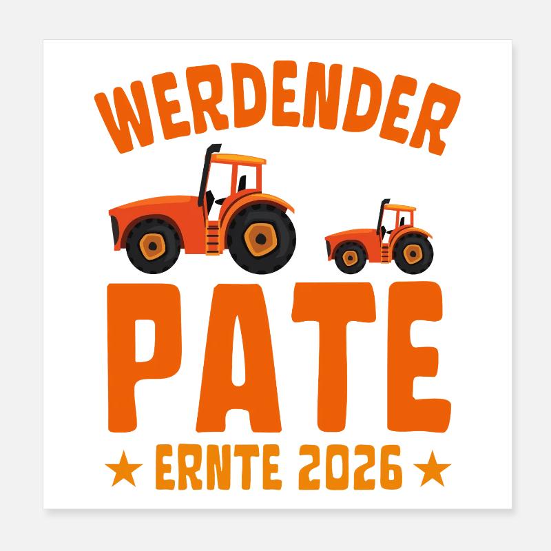 Futur parrain Récolte 2026 Poster 20 x 20 cm