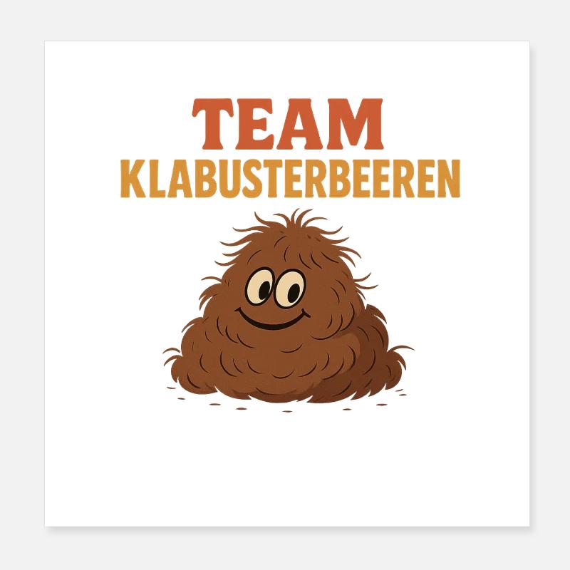 L’équipe Klabusterbeeren Poster 20 x 20 cm