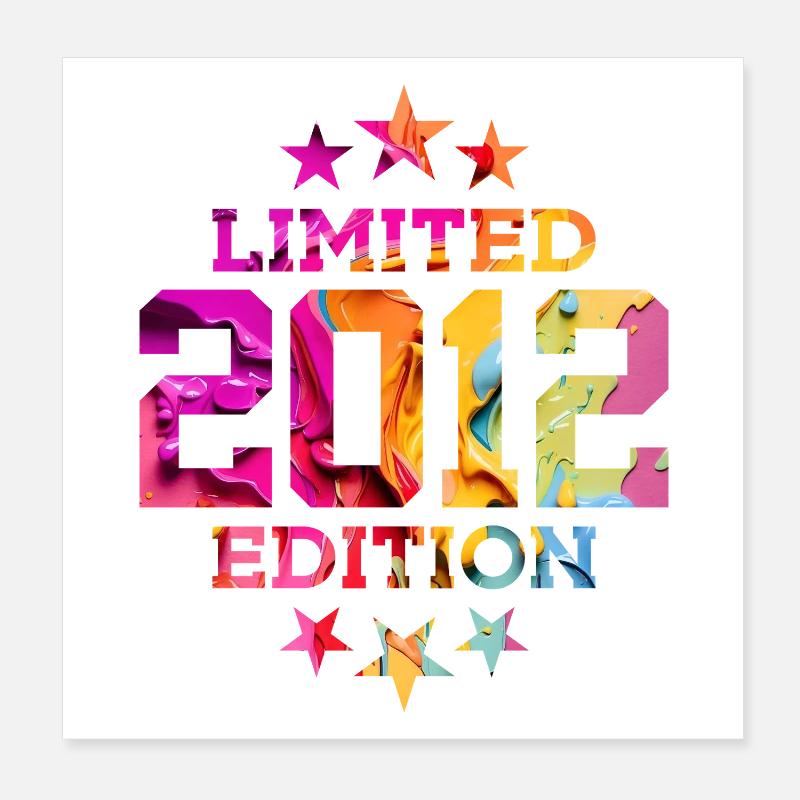 ÉDITION LIMITÉE 2012 14E ANNIVERSAIRE Poster 20 x 20 cm