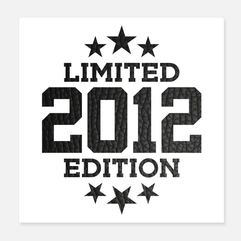 ÉDITION LIMITÉE 2012 14E ANNIVERSAIRE Poster 20 x 20 cm