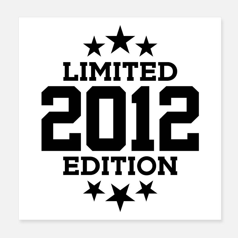 ÉDITION LIMITÉE 2012 14E ANNIVERSAIRE Poster 20 x 20 cm