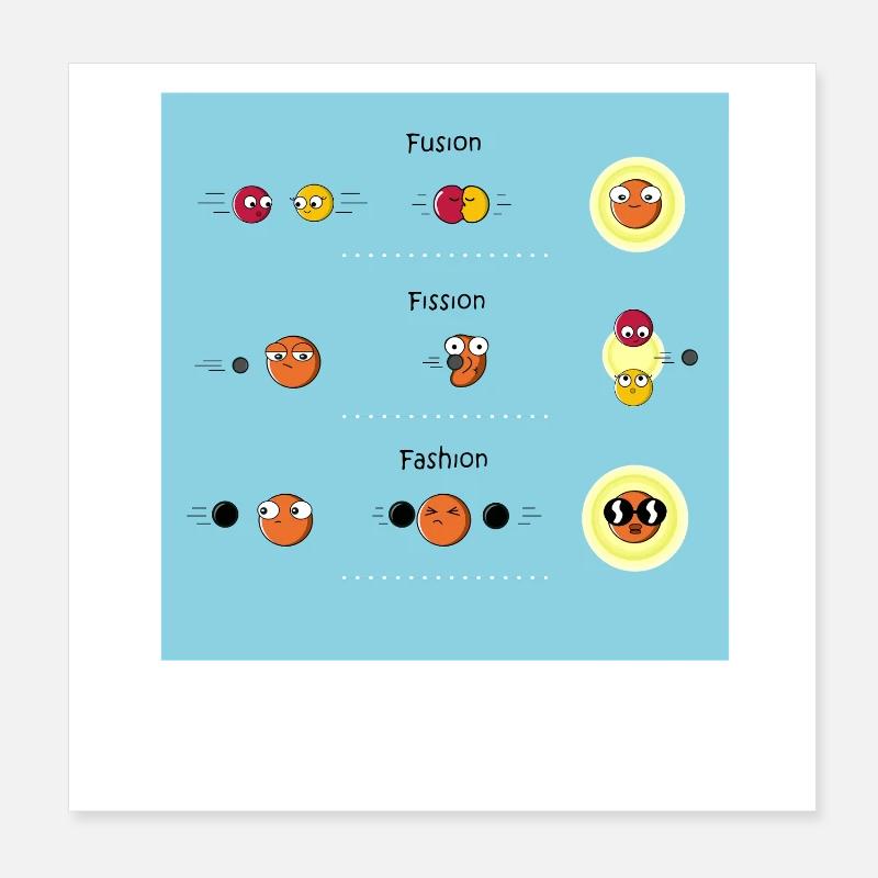 Physique Physicien Professeur de sciences Drôle de dicton Poster 20 x 20 cm