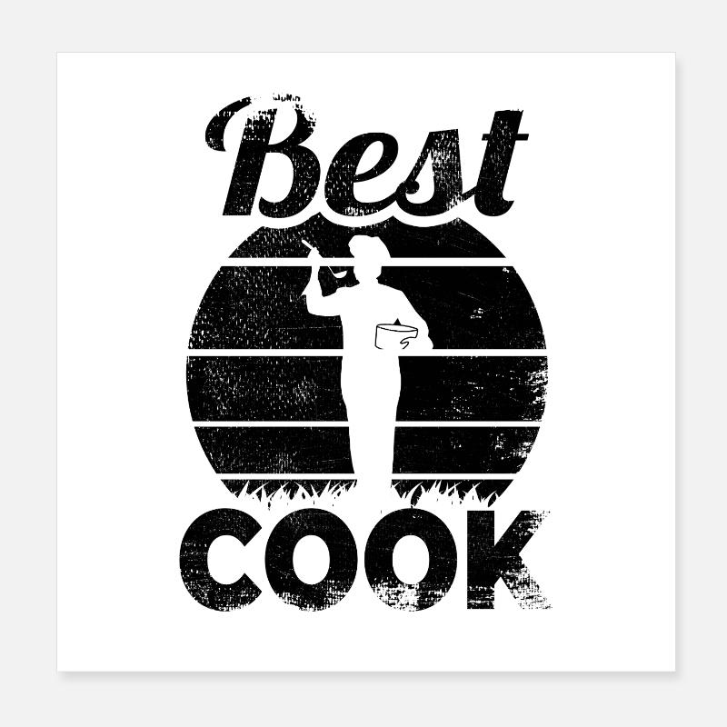 Kochen Poster 20x20 cm