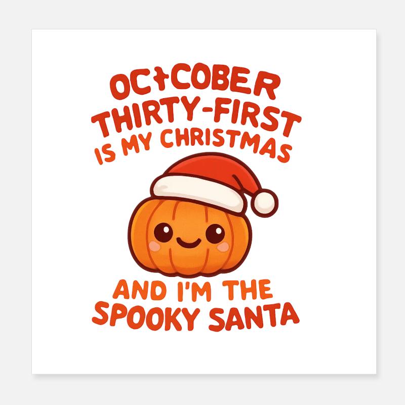 Halloween - Citrouille - 31 octobre Poster 20 x 20 cm