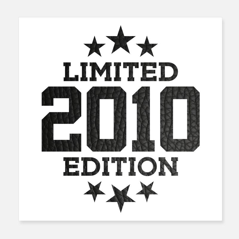 ÉDITION LIMITÉE 2010 16E ANNIVERSAIRE Poster 20 x 20 cm