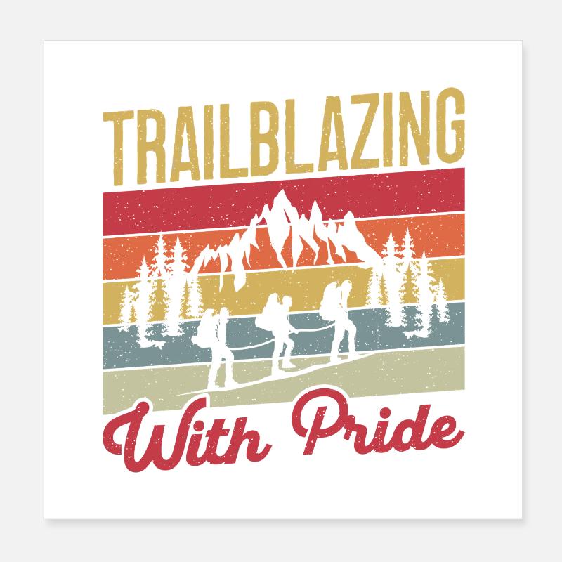Chef scout Trailblazing Whit Pride Scout Poster 20 x 20 cm