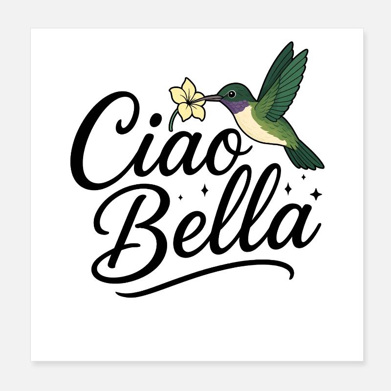 Ciao Bella Poster 20 x 20 cm