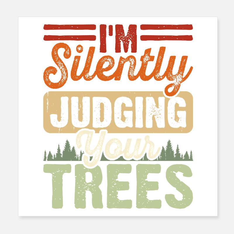 Baumpfleger Holzarbeiter Waldarbeiter Geschenk Poster 20x20 cm