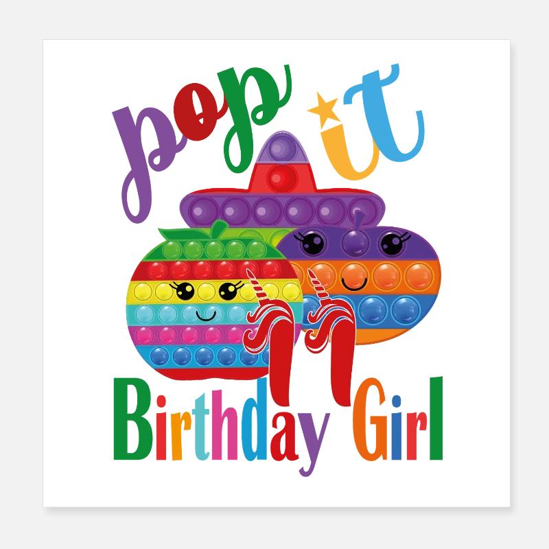 pop-it Geburtstagskind 11 Poster 20x20 cm
