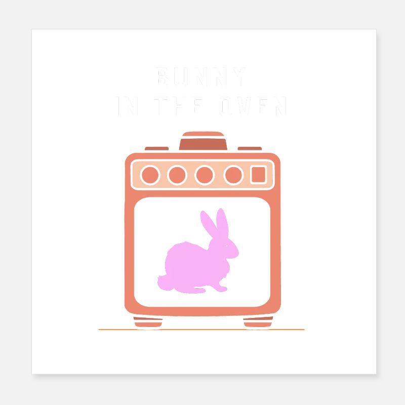 Werdende Mutter Ostern Gender Reveal Poster 20x20 cm