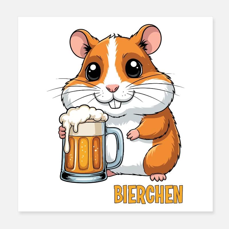 Bière délicieuse Poster 20 x 20 cm