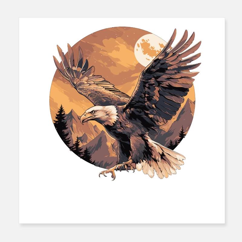Aigle Poster 20 x 20 cm