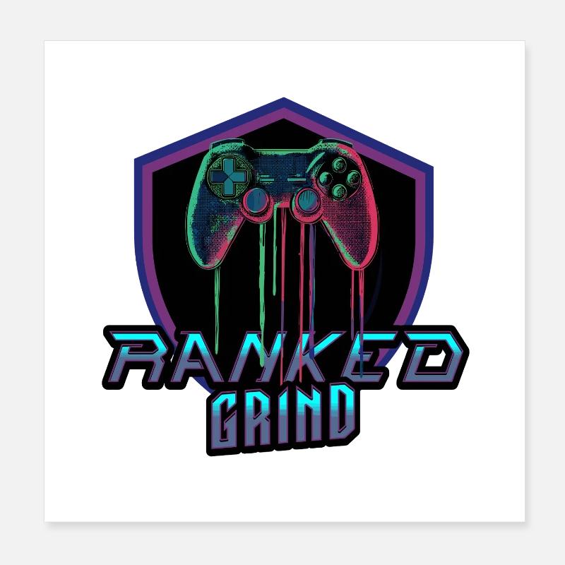 Ranked Grind Poster 20x20 cm