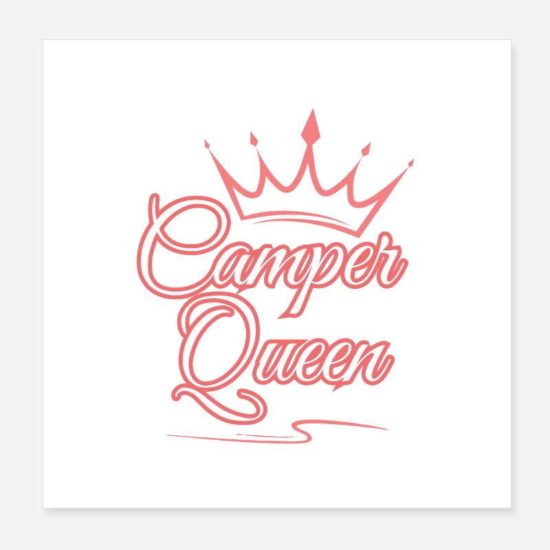 Camper Queen Poster 8" x 8" (20x20 cm)