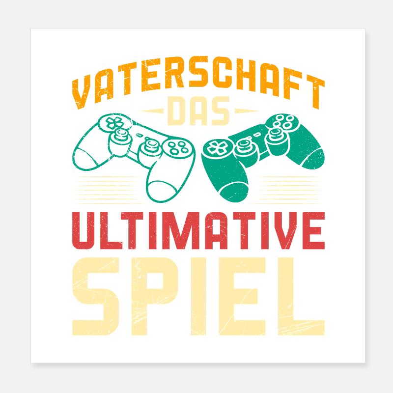 PATERNITÉ LE JEU ULTIME Plaisir Poster 20 x 20 cm