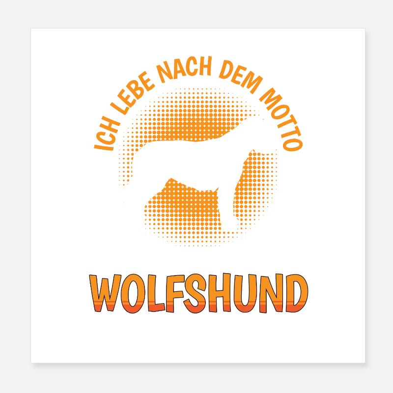 What would Irish Wolfhound do Poster 8" x 8" (20x20 cm)