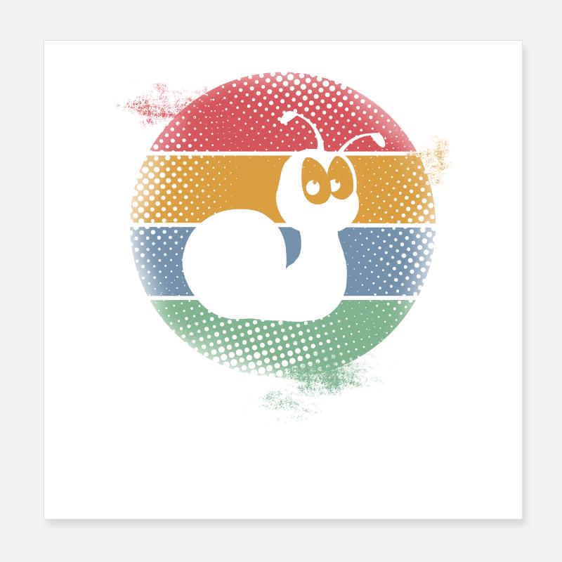 snail Poster 8" x 8" (20x20 cm)