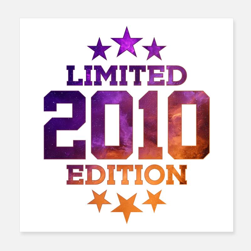 ÉDITION LIMITÉE 2010 16E ANNIVERSAIRE Poster 20 x 20 cm