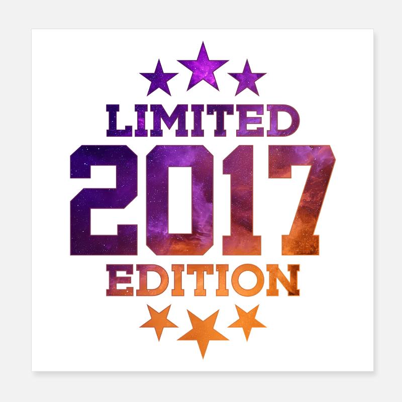 ÉDITION LIMITÉE 2017 9E ANNIVERSAIRE Poster 20 x 20 cm