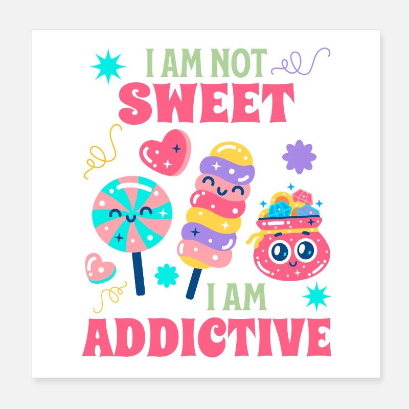 Candy Lover Gift Poster 8" x 8" (20x20 cm)
