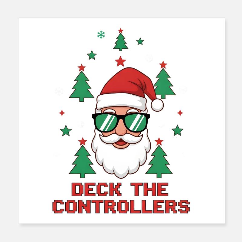 Deck Les manettes Poster 20 x 20 cm