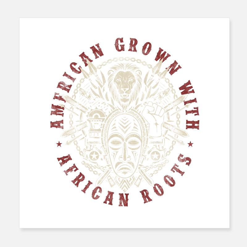 African American Heritage Poster 20x20 cm