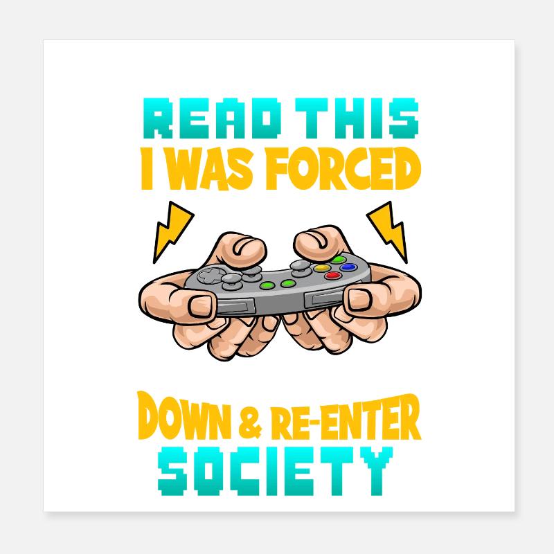 Gaming Poster 20x20 cm