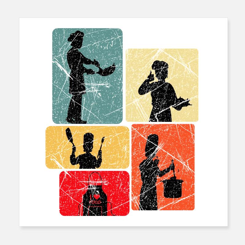 Cuisinier Cuisinier Cuisinier Poster 20 x 20 cm