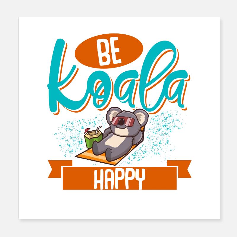 Koala Poster 20 x 20 cm