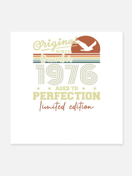 49th Birthday | Original December 1976 - Poster 8" x 8" (20x20 cm) - white - Front