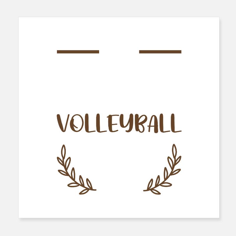 J’adore le volleyball Poster 20 x 20 cm
