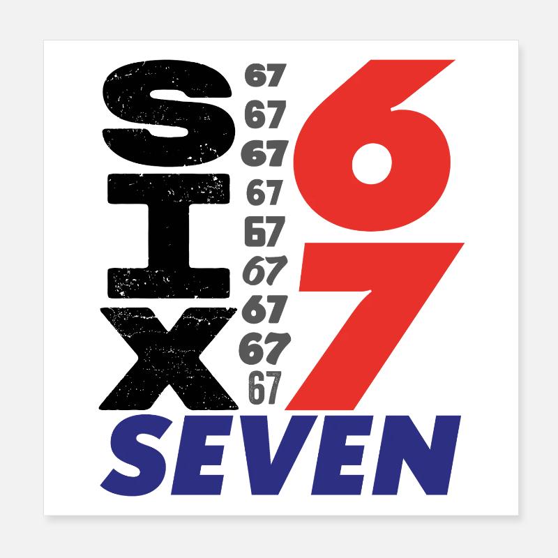 Six Sept, 67 Poster 20 x 20 cm