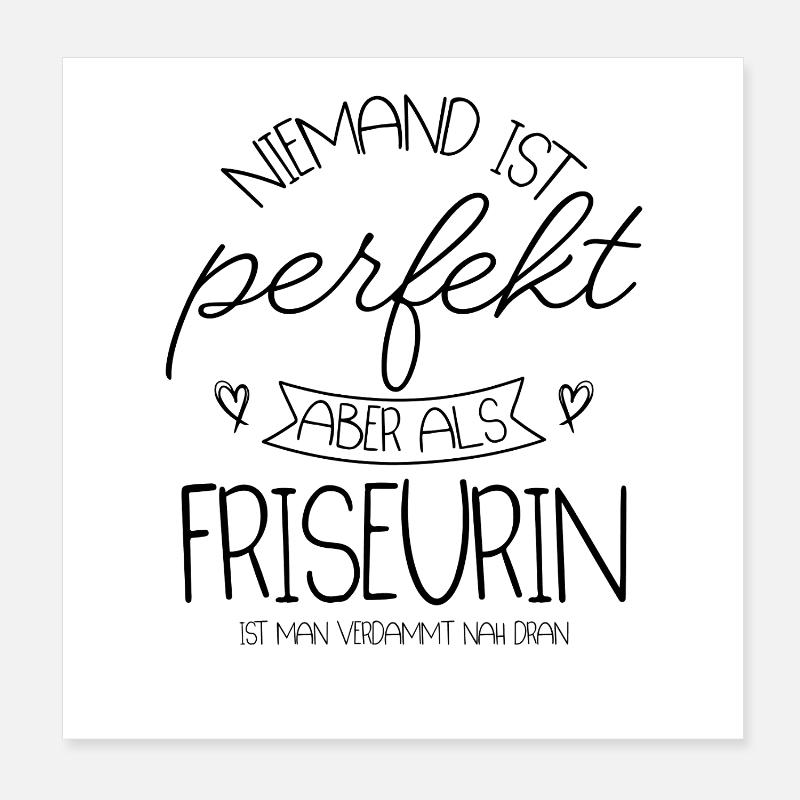 Le meilleur coiffeur Poster 20 x 20 cm