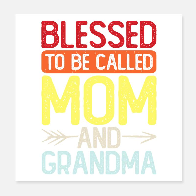 Oma Geschenk Weihnachtsgeschenke Großmutter  Poster 20x20 cm