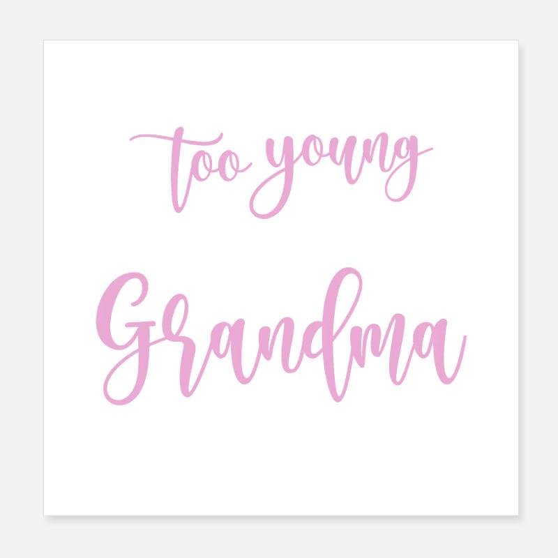 Oma Mama Geschenk Weihnachtsgeschenke Großmutter  Poster 20x20 cm