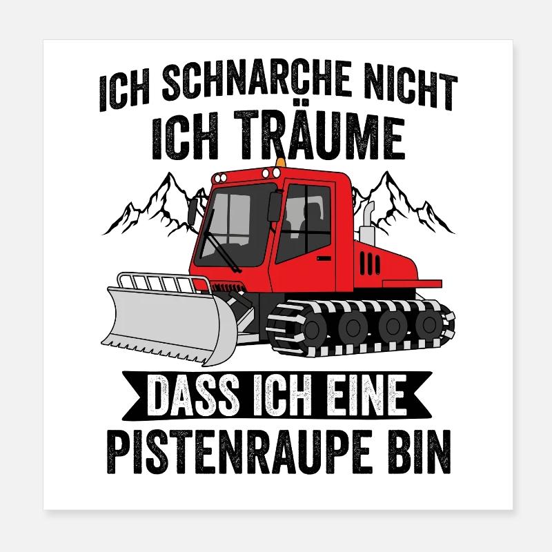  Ich schnarche nicht ich träume dass ich eine Poster 20x20 cm