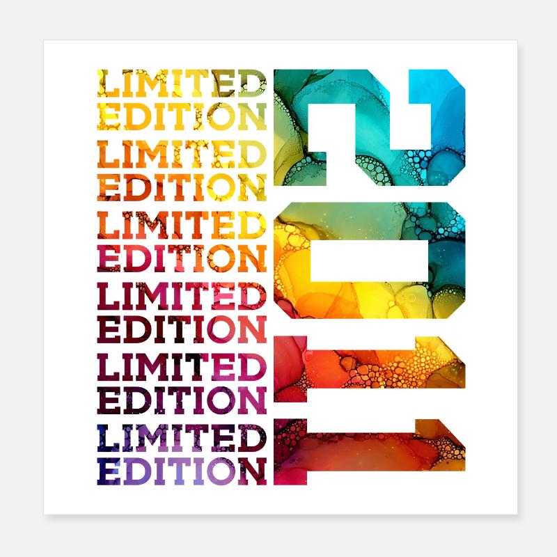 ÉDITION LIMITÉE 2011 15 ANS 15E ANNIVERSAIRE Poster 20 x 20 cm