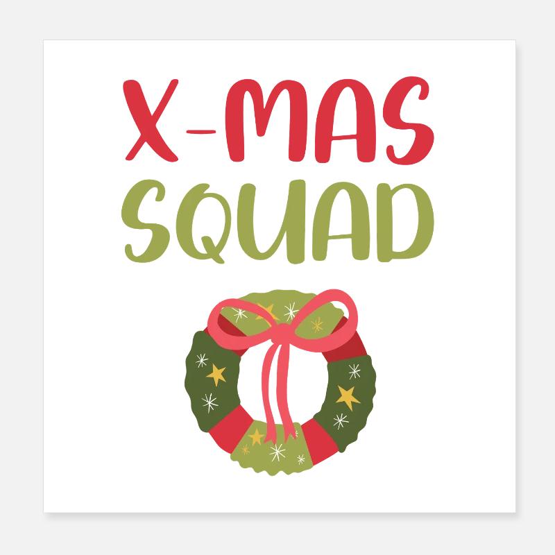 X-Mas Squad Poster 20x20 cm