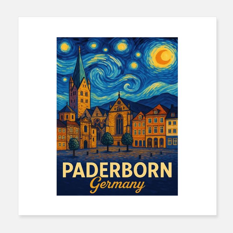 Paderborn Poster 20x20 cm