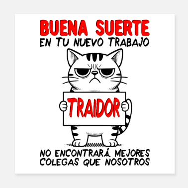 Addio Collega Collega Poster 20x20 cm