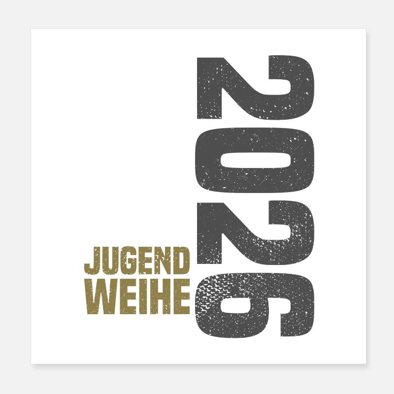 Jugendweihe 2026 Poster 20x20 cm