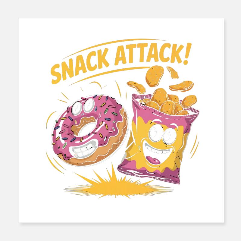 Collations rétro Poster 20 x 20 cm