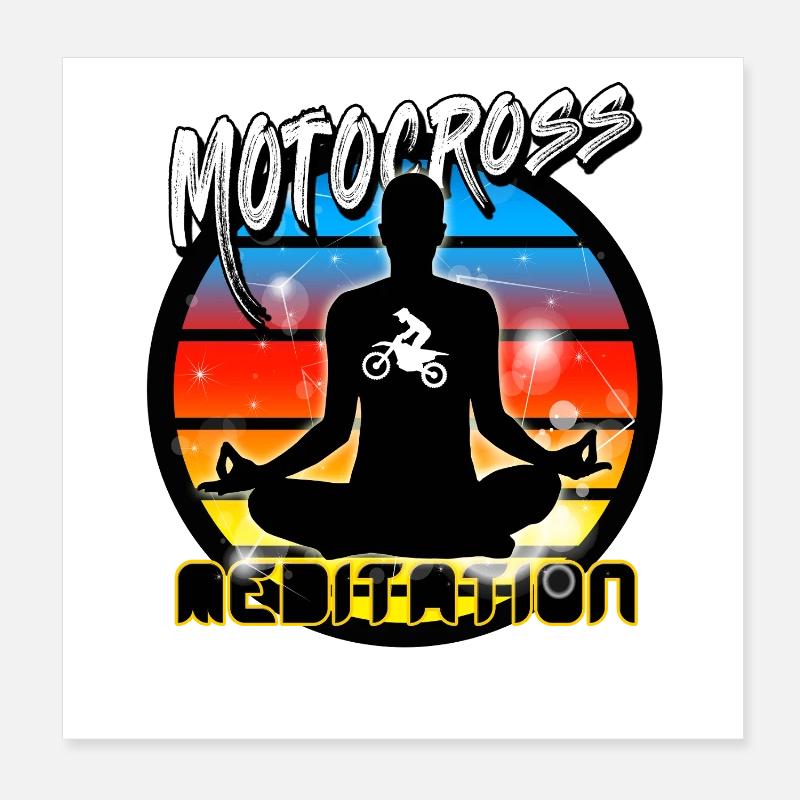 Motocross Poster 20x20 cm