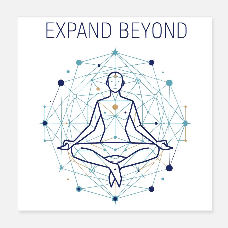 Méditation du Lotus Poster 20 x 20 cm