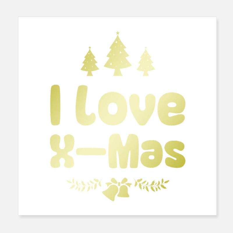 J’adore Noël Noël Poster 20 x 20 cm