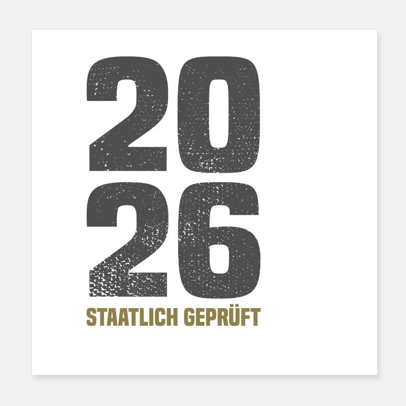 Technicien certifié par l’État Poster 20 x 20 cm