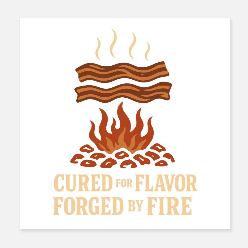 Fleischräucherofen Jerky Maker Bbq Poster 20x20 cm