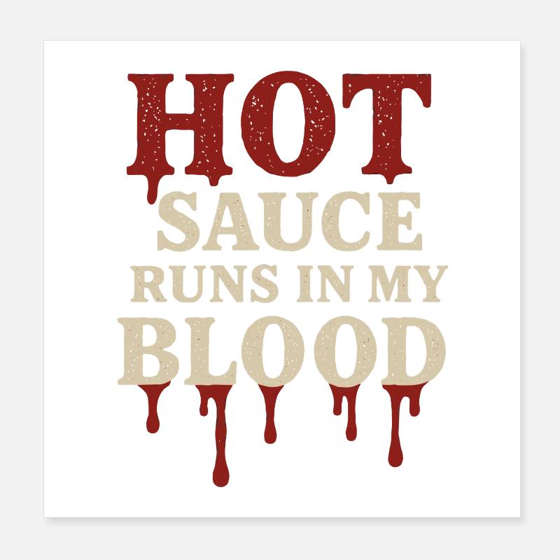 Saucier Pieux Chili Fermenté Épicé Poster 20 x 20 cm